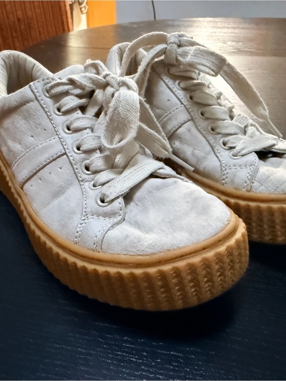Indigo Beige Canvas Slip-On Sneaker